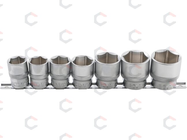Galvučių rinkinys, šešiakampės | 12,5 mm (1/2") | 20 - 32 mm | 7 vnt. (9108) Galvučių rinkinys, šešiakampės | 12,5 mm (1/2") | 20 - 32 mm | 7 vnt. (9108)
