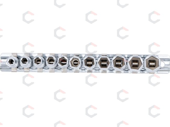 Galvučių rinkinys, šešiakampės | 6.3 mm (1/4") | coliniai dydžiai | 11 vnt. (2433) 2 Galvučių rinkinys, šešiakampės | 6.3 mm (1/4") | coliniai dydžiai | 11 vnt. (2433) 2