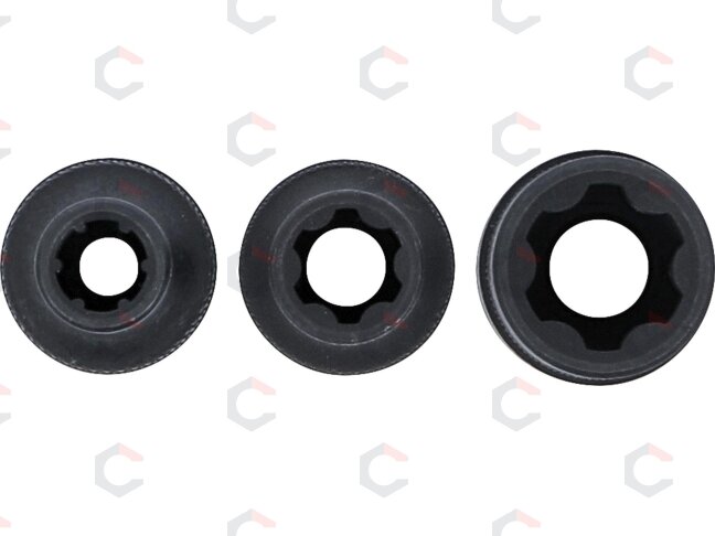 Galvučių rinkinys | Spline (Ribe) M6S, M8S, M12S | 3 vnt. (9336) 2