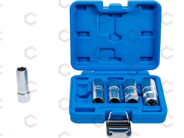 Galvučių rinkinys žvakėms | šešiakampės | 12,5 mm (1/2") | 14 - 21 mm | 5 vnt. (6641) 3 Galvučių rinkinys žvakėms | šešiakampės | 12,5 mm (1/2") | 14 - 21 mm | 5 vnt. (6641) 3