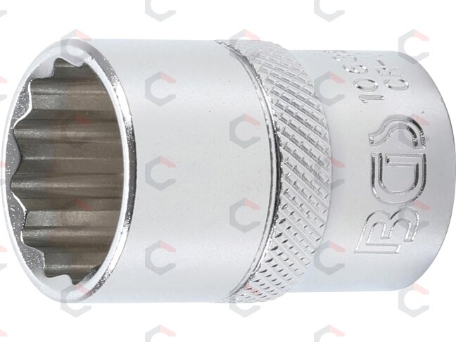 Galvutė 12-kampė | 12,5 mm (1/2") | 19 mm (10639) Galvutė 12-kampė | 12,5 mm (1/2") | 19 mm (10639)
