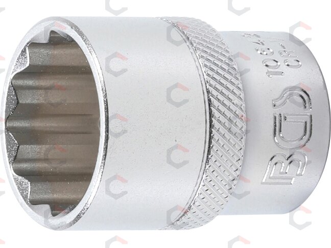 Galvutė 12-kampė | 12,5 mm (1/2") | 22 mm (10642) Galvutė 12-kampė | 12,5 mm (1/2") | 22 mm (10642)