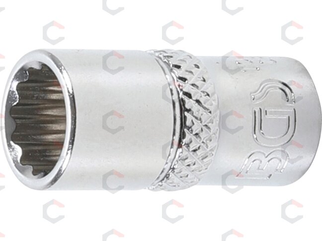 Galvutė 12-kampė | 6,3 mm (1/4") | 8 mm (10778) Galvutė 12-kampė | 6,3 mm (1/4") | 8 mm (10778)