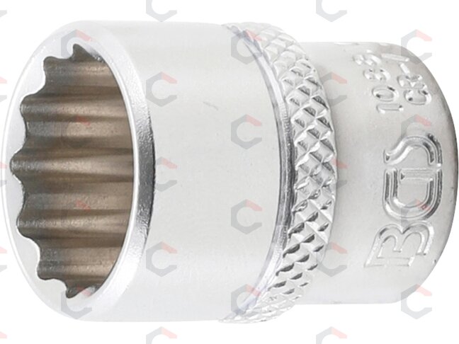 Galvutė, 12 kampų | 6.3 mm (1/4") | 9/16" (10881) Galvutė, 12 kampų | 6.3 mm (1/4") | 9/16" (10881)