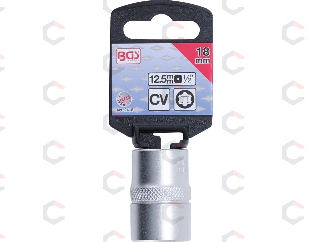 Galvutė 1/2", Super-Lock, 18 mm (2418) 1 Galvutė 1/2", Super-Lock, 18 mm (2418) 1