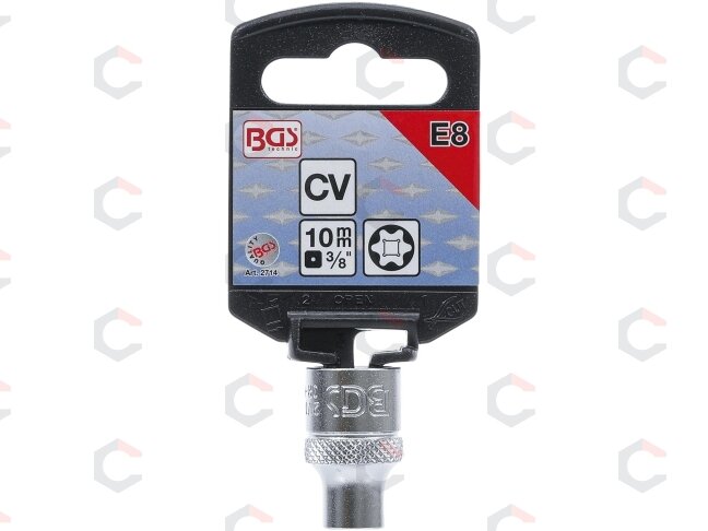 Galvutė E-star tipo | 10 mm (3/8") | E8 (2714) 2 Galvutė E-star tipo | 10 mm (3/8") | E8 (2714) 2