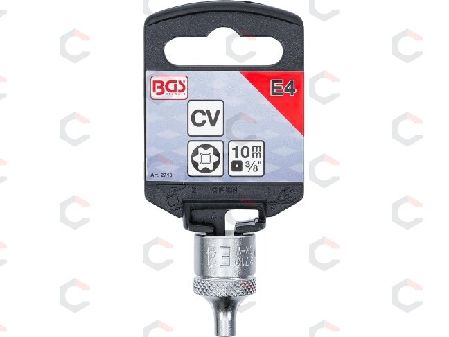 Galvutė E-star tipo varžtams | 10 mm (3/8") | E4 (2710) 1 Galvutė E-star tipo varžtams | 10 mm (3/8") | E4 (2710) 1