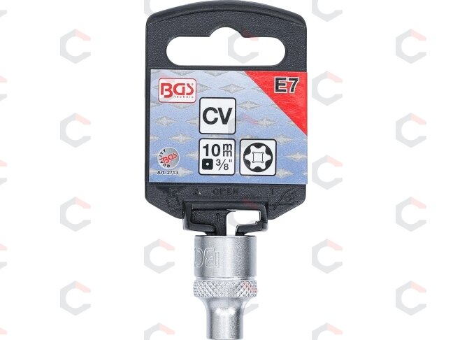 Galvutė E-star tipo varžtams | 10 mm (3/8") | E7 (2713) 2 Galvutė E-star tipo varžtams | 10 mm (3/8") | E7 (2713) 2