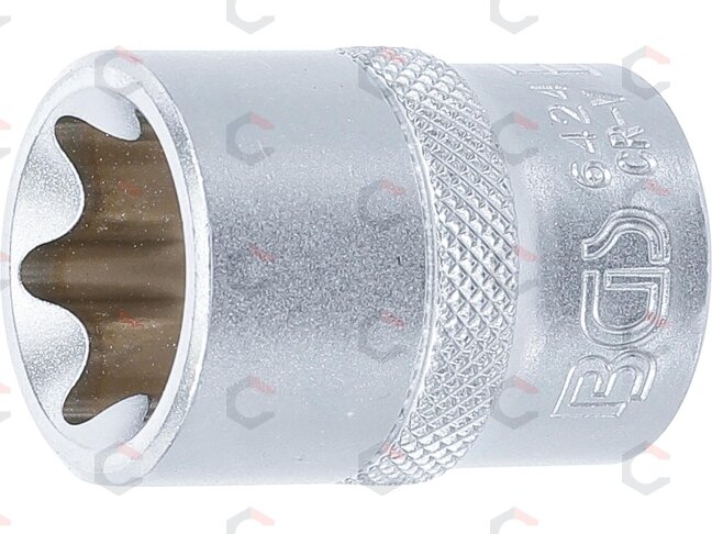 Galvutė E-star tipo varžtams | 12,5 mm (1/2") | E24 (6424) Galvutė E-star tipo varžtams | 12,5 mm (1/2") | E24 (6424)