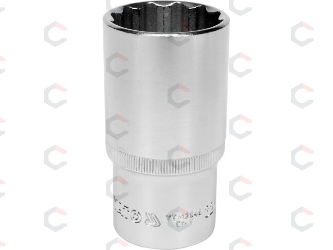 Galvute ilga 1/2", 32 mm 12-kampė (YT-12949) Galvute ilga 1/2", 32 mm 12-kampė (YT-12949)