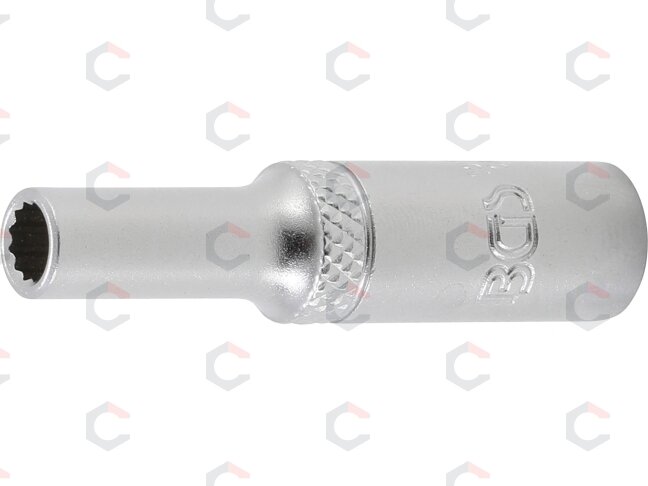 Galvutė ilga 12-kampė | 6,3 mm (1/4") | 5 mm (10704) Galvutė ilga 12-kampė | 6,3 mm (1/4") | 5 mm (10704)