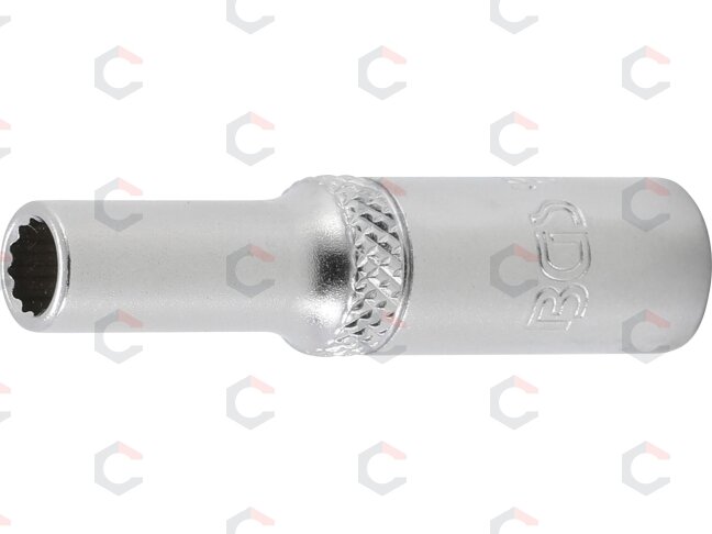 Galvutė ilga 12-kampė | 6,3 mm (1/4") | 5.5 mm (10705) Galvutė ilga 12-kampė | 6,3 mm (1/4") | 5.5 mm (10705)