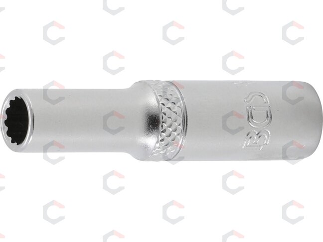 Galvutė ilga 12-kampė | 6,3 mm (1/4") | 6 mm (10706) Galvutė ilga 12-kampė | 6,3 mm (1/4") | 6 mm (10706)