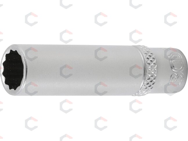 Galvutė ilga 12-kampė | 6,3 mm (1/4") | 9 mm (10709) Galvutė ilga 12-kampė | 6,3 mm (1/4") | 9 mm (10709)