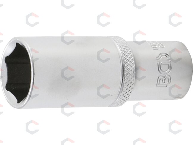 Galvutė ilga šešiakampė | 10 mm (3/8") | 17 mm (10537) Galvutė ilga šešiakampė | 10 mm (3/8") | 17 mm (10537)