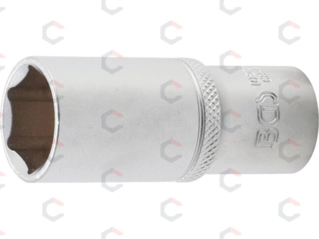 Galvutė ilga šešiakampė | 10 mm (3/8") | 19 mm (10539) Galvutė ilga šešiakampė | 10 mm (3/8") | 19 mm (10539)