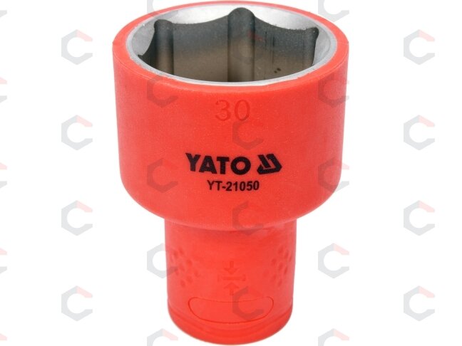 Galvutė izoliuota 30 mm, 1/2" VDE (YT-21050) Galvutė izoliuota 30 mm, 1/2" VDE (YT-21050)
