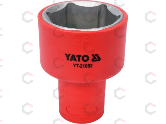 Galvutė izoliuota 32 mm, 1/2" VDE (YT-21052) Galvutė izoliuota 32 mm, 1/2" VDE (YT-21052)