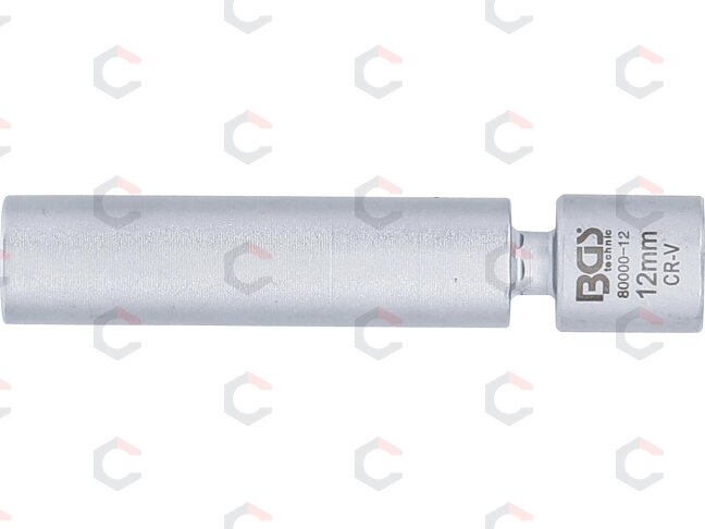 Galvutė kaitinimo ir uždegimo žvakėms | šarnyrinė | 10 mm (3/8") | 12 mm (80000-12) 2 Galvutė kaitinimo ir uždegimo žvakėms | šarnyrinė | 10 mm (3/8") | 12 mm (80000-12) 2