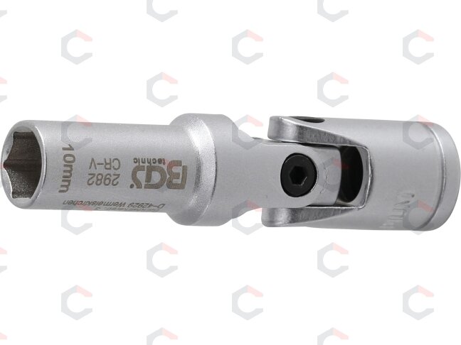 Galvutė kaitinimo žvakėms šešiakampė šarnyrinė | 10 mm (3/8") | 10 mm (2982) Galvutė kaitinimo žvakėms šešiakampė šarnyrinė | 10 mm (3/8") | 10 mm (2982)