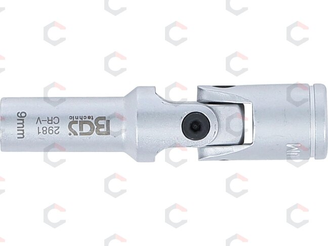 Galvutė kaitinimo žvakėms šešiakampė šarnyrinė | 10 mm (3/8") | 9 mm (2981) 3
