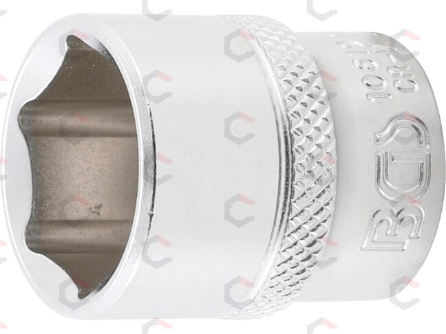 Galvutė šešiakampė | 10 mm (3/8") | 19 mm (10619) Galvutė šešiakampė | 10 mm (3/8") | 19 mm (10619)