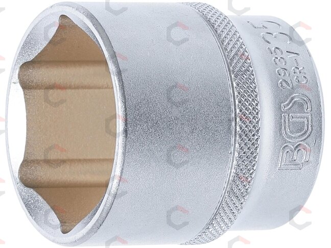 Galvutė šešiakampė | 12.5 mm (1/2") | 35 mm (2935) Galvutė šešiakampė | 12.5 mm (1/2") | 35 mm (2935)