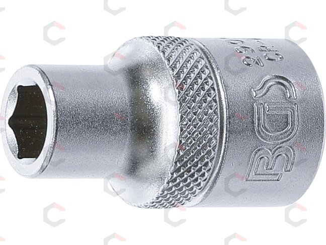 Galvutė šešiakampė | 12.5 mm (1/2") | 9 mm (2909) Galvutė šešiakampė | 12.5 mm (1/2") | 9 mm (2909)