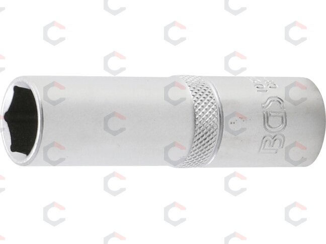 Galvutė šešiakampė ilga | 12,5 mm (1/2") | 15 mm (10555) Galvutė šešiakampė ilga | 12,5 mm (1/2") | 15 mm (10555)