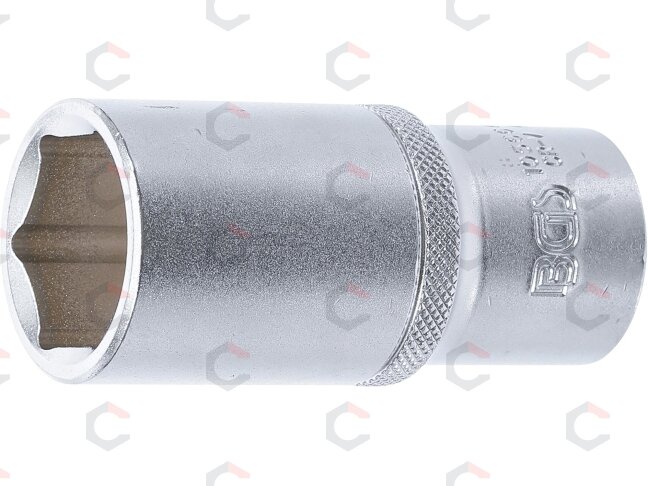 Galvutė šešiakampė ilga | 12,5 mm (1/2") | 26 mm (10566) Galvutė šešiakampė ilga | 12,5 mm (1/2") | 26 mm (10566)