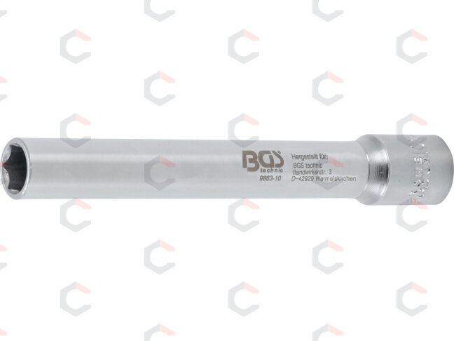 Galvutė šešiakampė | labai ilga | 10 mm (3/8") | 10 mm (9863-10) Galvutė šešiakampė | labai ilga | 10 mm (3/8") | 10 mm (9863-10)