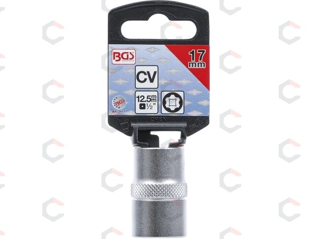 Galvutė šešiakampė | Super Lock | 12.5 mm (1/2") | 17 mm (2417) 2 Galvutė šešiakampė | Super Lock | 12.5 mm (1/2") | 17 mm (2417) 2