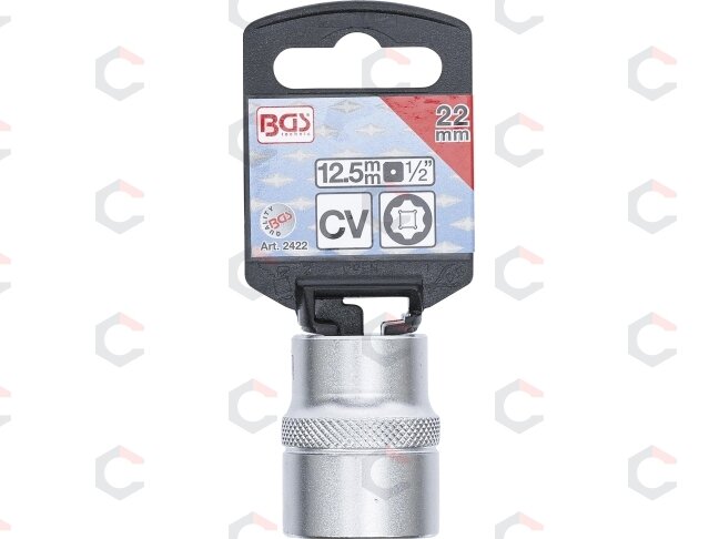 Galvutė šešiakampė | Super Lock | 12.5 mm (1/2") | 22 mm (2422) 2 Galvutė šešiakampė | Super Lock | 12.5 mm (1/2") | 22 mm (2422) 2