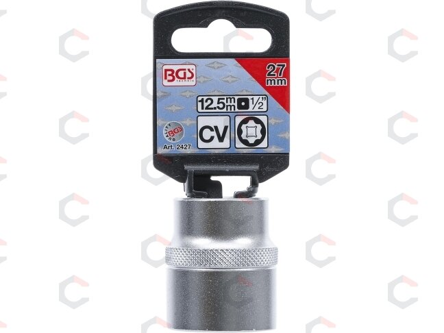 Galvutė šešiakampė | Super Lock | 12.5 mm (1/2") | 27 mm (2427) 2