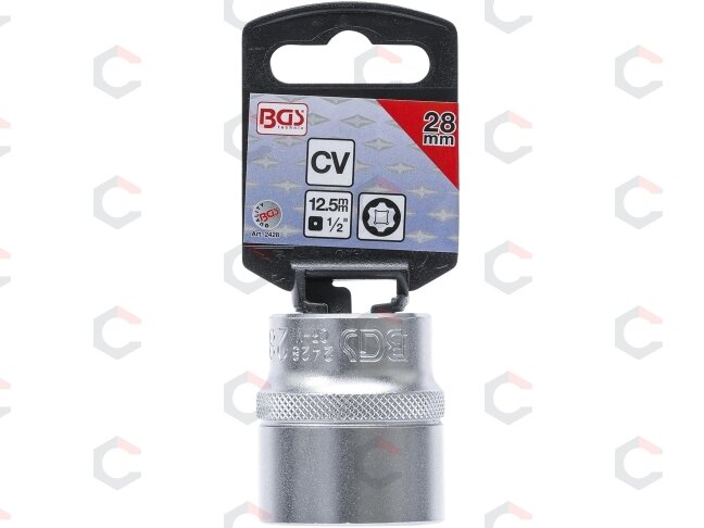 Galvutė šešiakampė | Super Lock | 12.5 mm (1/2") | 28 mm (2428) 2 Galvutė šešiakampė | Super Lock | 12.5 mm (1/2") | 28 mm (2428) 2