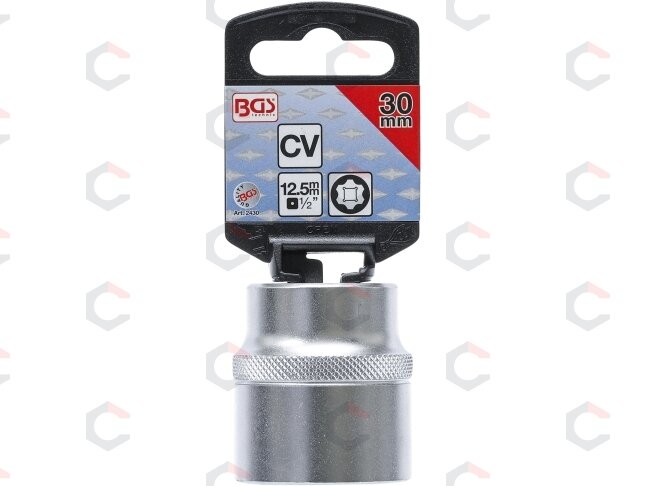Galvutė šešiakampė | Super Lock | 12.5 mm (1/2") | 30 mm (2430) 2 Galvutė šešiakampė | Super Lock | 12.5 mm (1/2") | 30 mm (2430) 2
