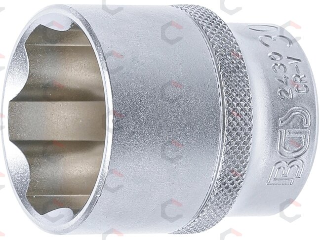 Galvutė šešiakampė | Super Lock | 12.5 mm (1/2") | 30 mm (2430) Galvutė šešiakampė | Super Lock | 12.5 mm (1/2") | 30 mm (2430)