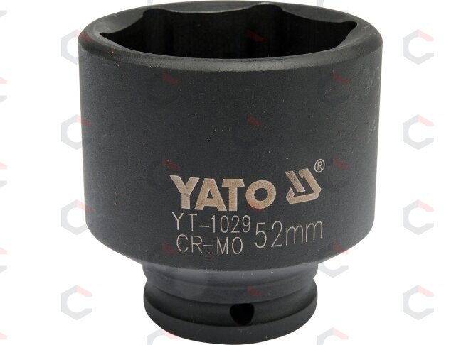 Galvutė smūginė 52 mm 1/2" (YT-1029) Galvutė smūginė 52 mm 1/2" (YT-1029)
