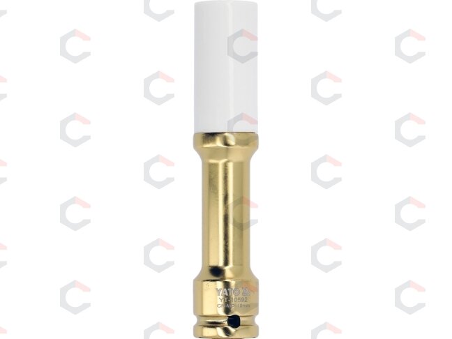 Galvutė smūginė ilga plonasienė prailginta | 150 mm | su plastikine apsauga | 12,7 mm (1/2") | 19 mm (YT-10592) 2 Galvutė smūginė ilga plonasienė prailginta | 150 mm | su plastikine apsauga | 12,7 mm (1/2") | 19 mm (YT-10592) 2