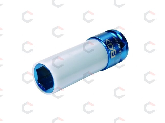 Galvutė smūginė ilga plonasienė | su plastikine apsauga | 12,5 mm (1/2") | 17 mm (7201) 2 Galvutė smūginė ilga plonasienė | su plastikine apsauga | 12,5 mm (1/2") | 17 mm (7201) 2