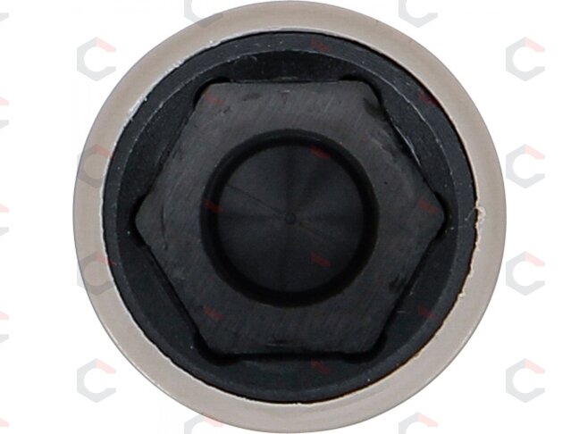 Galvutė smūginė ilga plonasienė | su plastikine apsauga | 12,5 mm (1/2") | 18.5 mm (74558) 2