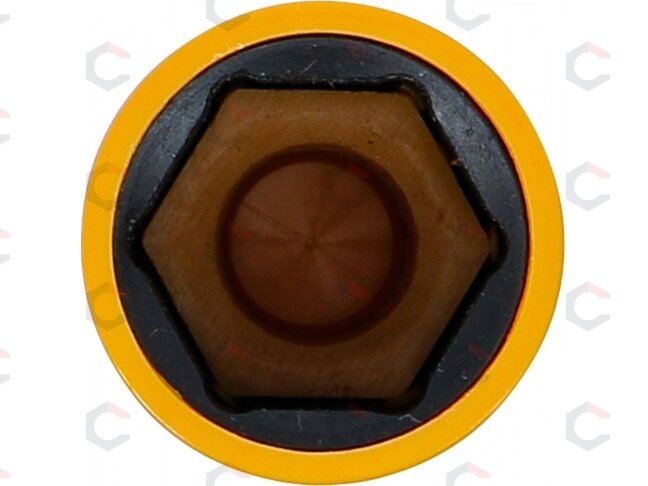 Galvutė smūginė ilga plonasienė | su plastikine apsauga | 12,5 mm (1/2") | 19.5 mm (74559) 2 Galvutė smūginė ilga plonasienė | su plastikine apsauga | 12,5 mm (1/2") | 19.5 mm (74559) 2