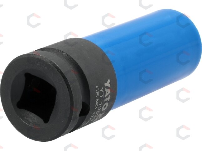 Galvutė smūginė ilga plonasienė | su plastikine apsauga | 12,7 mm (1/2") | 17 mm (YT-10583) 1 Galvutė smūginė ilga plonasienė | su plastikine apsauga | 12,7 mm (1/2") | 17 mm (YT-10583) 1