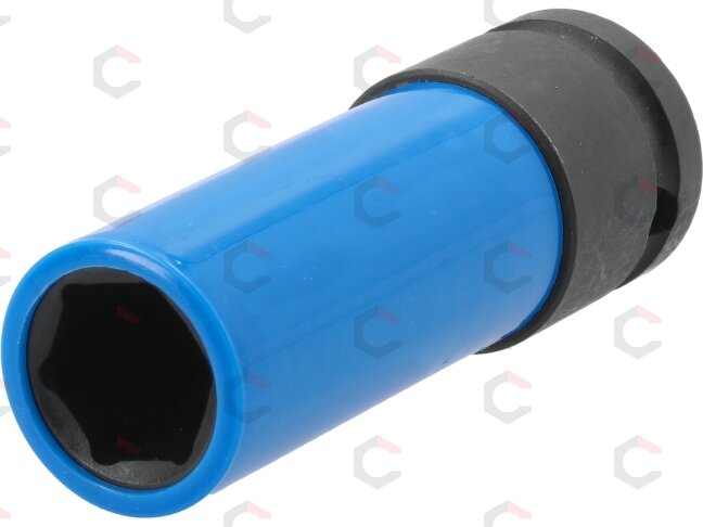Galvutė smūginė ilga plonasienė | su plastikine apsauga | 12,7 mm (1/2") | 17 mm (YT-10583) Galvutė smūginė ilga plonasienė | su plastikine apsauga | 12,7 mm (1/2") | 17 mm (YT-10583)