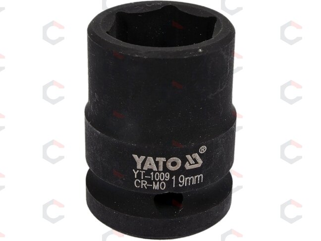 Smūginė galvutė 1/2, 19 mm (YT-1009) Smūginė galvutė 1/2, 19 mm (YT-1009)
