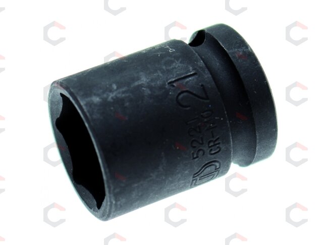 Galvutė smūginė šešiakampė | 12,5 mm (1/2") | 21 mm (5221) 1 Galvutė smūginė šešiakampė | 12,5 mm (1/2") | 21 mm (5221) 1