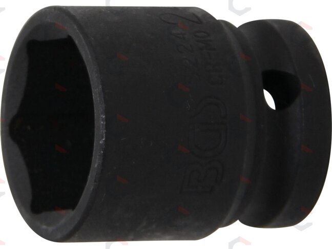 Galvutė smūginė šešiakampė | 12,5 mm (1/2") | 24 mm (5224) Galvutė smūginė šešiakampė | 12,5 mm (1/2") | 24 mm (5224)