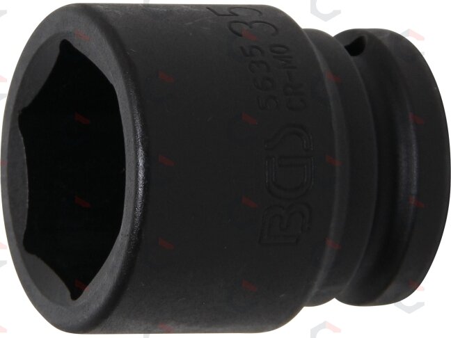 Galvutė smūginė šešiakampė | 20 mm (3/4") | 35 mm (5635) Galvutė smūginė šešiakampė | 20 mm (3/4") | 35 mm (5635)