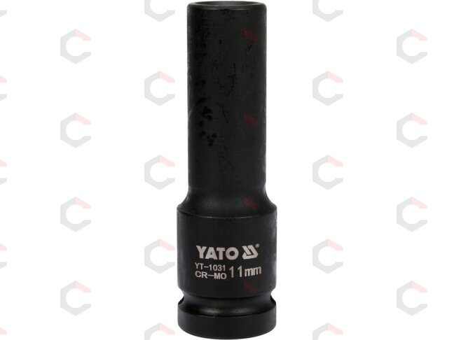 Galvutė smūginė šešiakampė ilga | 12,5 mm (1/2") | 11 mm (YT-1031) 1 Galvutė smūginė šešiakampė ilga | 12,5 mm (1/2") | 11 mm (YT-1031) 1