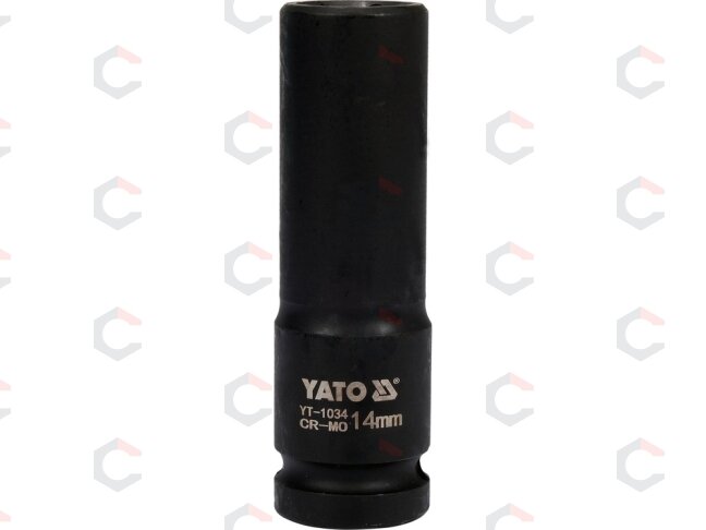 Galvutė smūginė šešiakampė ilga | 12,5 mm (1/2") | 14 mm (YT-1034) 1 Galvutė smūginė šešiakampė ilga | 12,5 mm (1/2") | 14 mm (YT-1034) 1